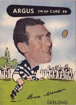 1954 Argus Football Swap Cards #66 Bruce Morrison Front